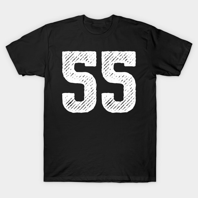 Fifty Five 55 T-Shirt by colorsplash